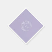 Lavender Moon Whimsical Wedding Serviette (Ecke)
