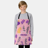 Lavender Mosaik Personalisiertes Muster Schürze (Getragen)