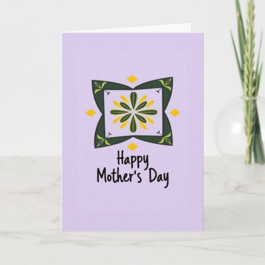 Lavender Mothers Day Blossom Card Karte (Vorderseite)