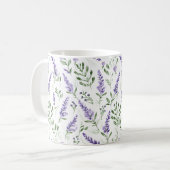 Lavender Natural Pattern Kaffeetasse (Vorderseite Links)
