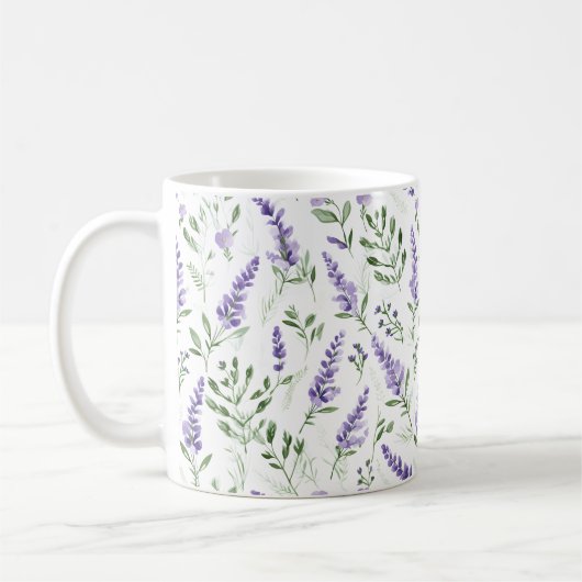 Lavender Natural Pattern Kaffeetasse (Links)
