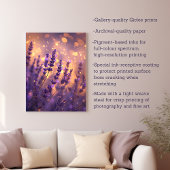Lavender Night Lights Fotografie Leinwanddruck