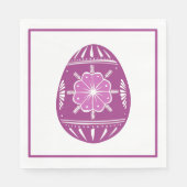 Lavender Oaster Egg Classic Chic Serviette (Vorderseite)