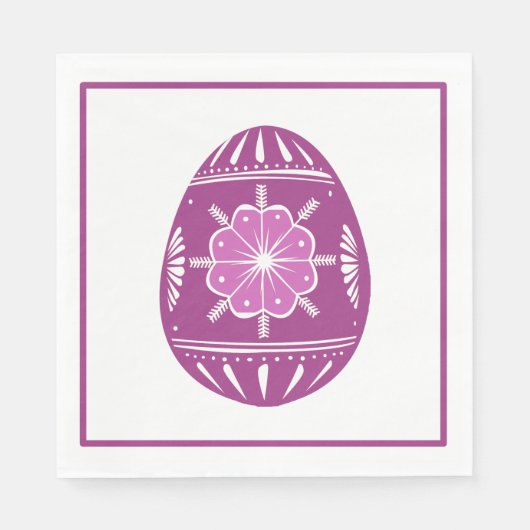 Lavender Oaster Egg Classic Chic Serviette (Vorderseite)