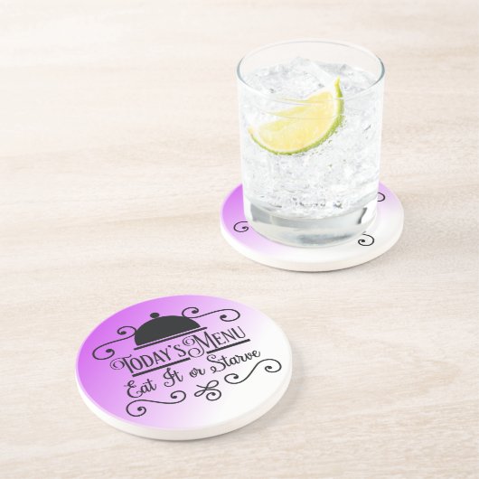 Lavender Ombre Kitchen Quotes Getränkeuntersetzer (Seite)