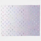 Lavender Ombre Rainbow Dragonflies Fleecedecke (Vorderseite (Horizontal))