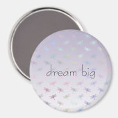 Lavender Ombre Rainbow Dragonflies Magnet (Vorderseite/Rückseite)