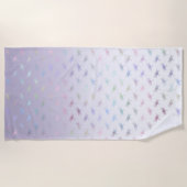 Lavender Ombre Rainbow Dragonflies Strandtuch (Vorderseite)