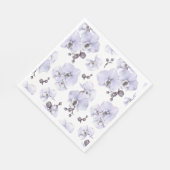Lavender Orchid Baby Shower Napkins  Serviette (Ecke)