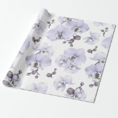 Lavender Orchid Baby Shower Wrapping Paper Geschenkpapier (Ungerollt)