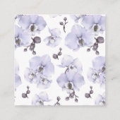 Lavender Orchid Books for Baby Request Card Begleitkarte (Rückseite)