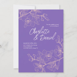 Lavender Orchid Moments | Einladung zur Hochzeit