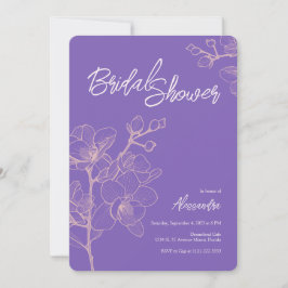 Lavender Orchid Moments | Hochzeitsstift Brautpart Einladung