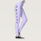 Lavender Oregon Staat Leggings (Rechts)