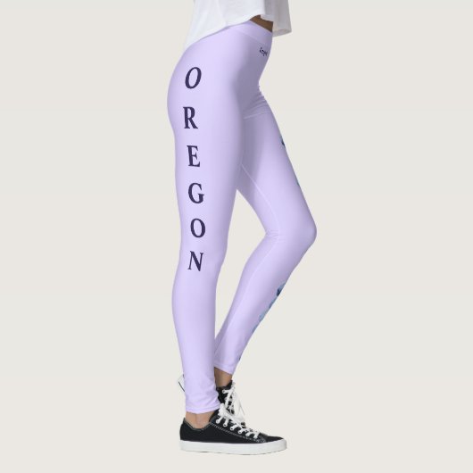 Lavender Oregon Staat Leggings (Rechts)