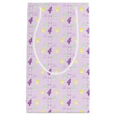 Lavender Oster 4. Geburtstag Kleine Geschenktüte (Vorderseite)