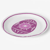 Lavender Ostereier Pappteller (Schrägansicht)