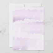Lavender Paint Floral Bridesmaids Luncheon Invites (Rückseite)