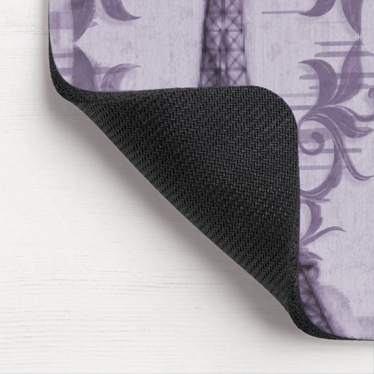 Lavender Paris Grunge Mousepad (Ecke)