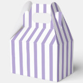 Lavender Parisian Stripes Bridal Shower  Geschenkschachtel (Rückseite)