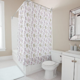 Lavender Pattern Duschvorhang