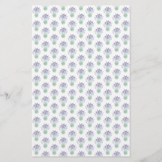 Lavender Pattern Geschenksoap Wrap | Leinenpapier (Vorderseite)