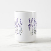 Lavender Pattern Pillar Candle Kaffeetasse (Mittel)