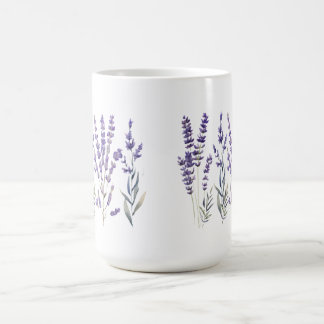 Lavender Pattern Pillar Candle Kaffeetasse