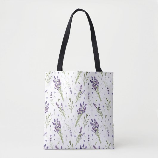 Lavender Pattern Tasche (Vorderseite)