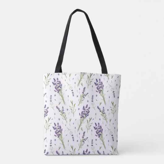 Lavender Pattern Tasche (Rückseite)