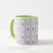 Lavender Pattern Tasse (Vorderseite Links)