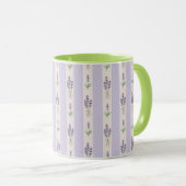 Lavender Pattern Tasse (VorderseiteRechts)