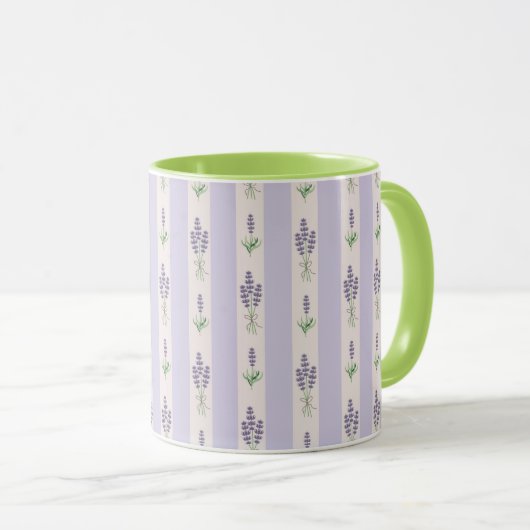 Lavender Pattern Tasse (VorderseiteRechts)