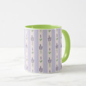 Lavender Pattern-Tasse Tasse (VorderseiteRechts)