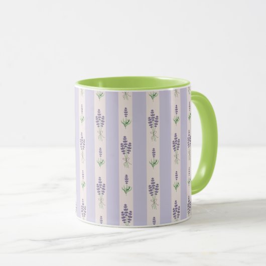 Lavender Pattern-Tasse Tasse (VorderseiteRechts)