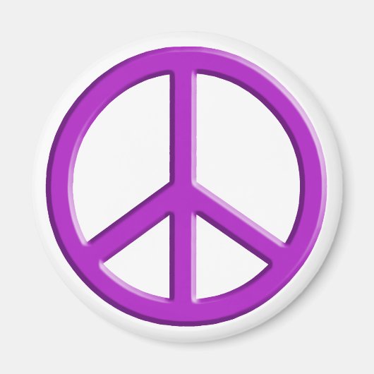 Lavender Peace Sign Magnet (Vorne)