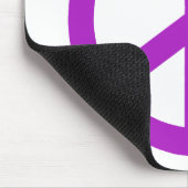 Lavender Peace Sign Mousepad (Ecke)