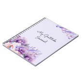 Lavender Peonies Gratitude Journal Notizblock (Linke Seite)
