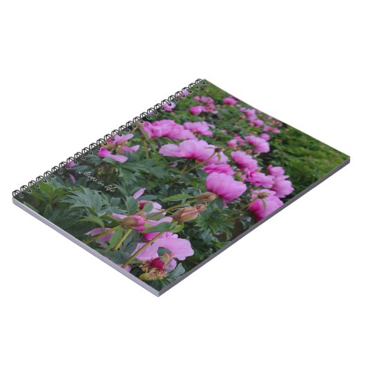 Lavender Peonies Notizblock (Linke Seite)