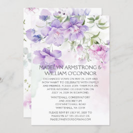 Lavender Peony Empfang nur Einladung