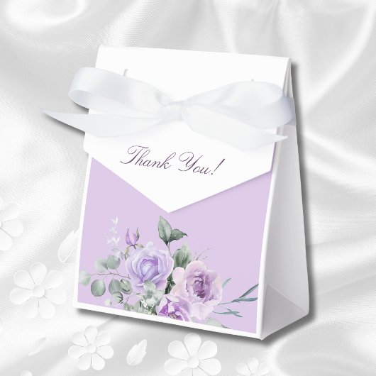 Lavender Peony Floral Brautparty Geschenkschachtel