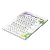 Lavender, Peppermint & Lemon Wesentlichen al Oil G Notizblock (Rotiert)