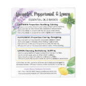 Lavender, Peppermint & Lemon Wesentlichen al Oil G Notizblock (Vorderseite)