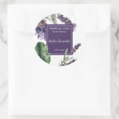 Lavender Perfume Label Runder Aufkleber (Tasche)