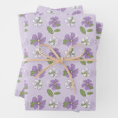 Lavender Periwinkles Geschenkpapier Set (Beispiel)
