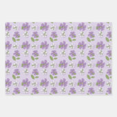 Lavender Periwinkles Geschenkpapier Set (Vorderseite)