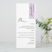 Lavender Personalisiert mit dem Menü "Gast Name El (Stehend Vorderseite)