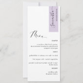 Lavender Personalisiert mit dem Menü "Gast Name El (Vorderseite)