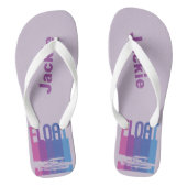 Lavender Personalisiert Pontoon Boat Flip Flops Badesandalen (Fußbett)