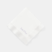 Lavender Personalisiert Wedding geprägt Serviette (Ecke)